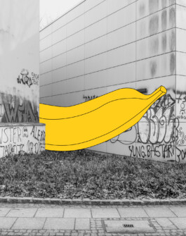 Banane im Stadtraum